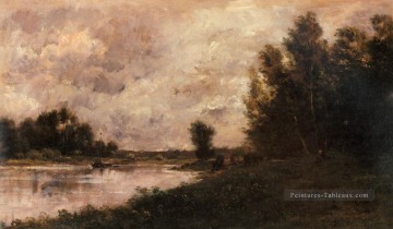 Rivières et ruisseaux œuvres - Bords De L oise Barbizon impressionnisme paysage Rivière Charles François Daubigny
